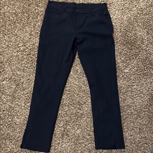 Men's Navy Dress Pants - Classic Straight Fitted